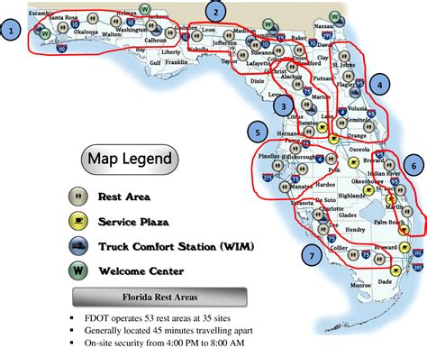 florida i 75 rest areas|florida turnpike rest areas map.